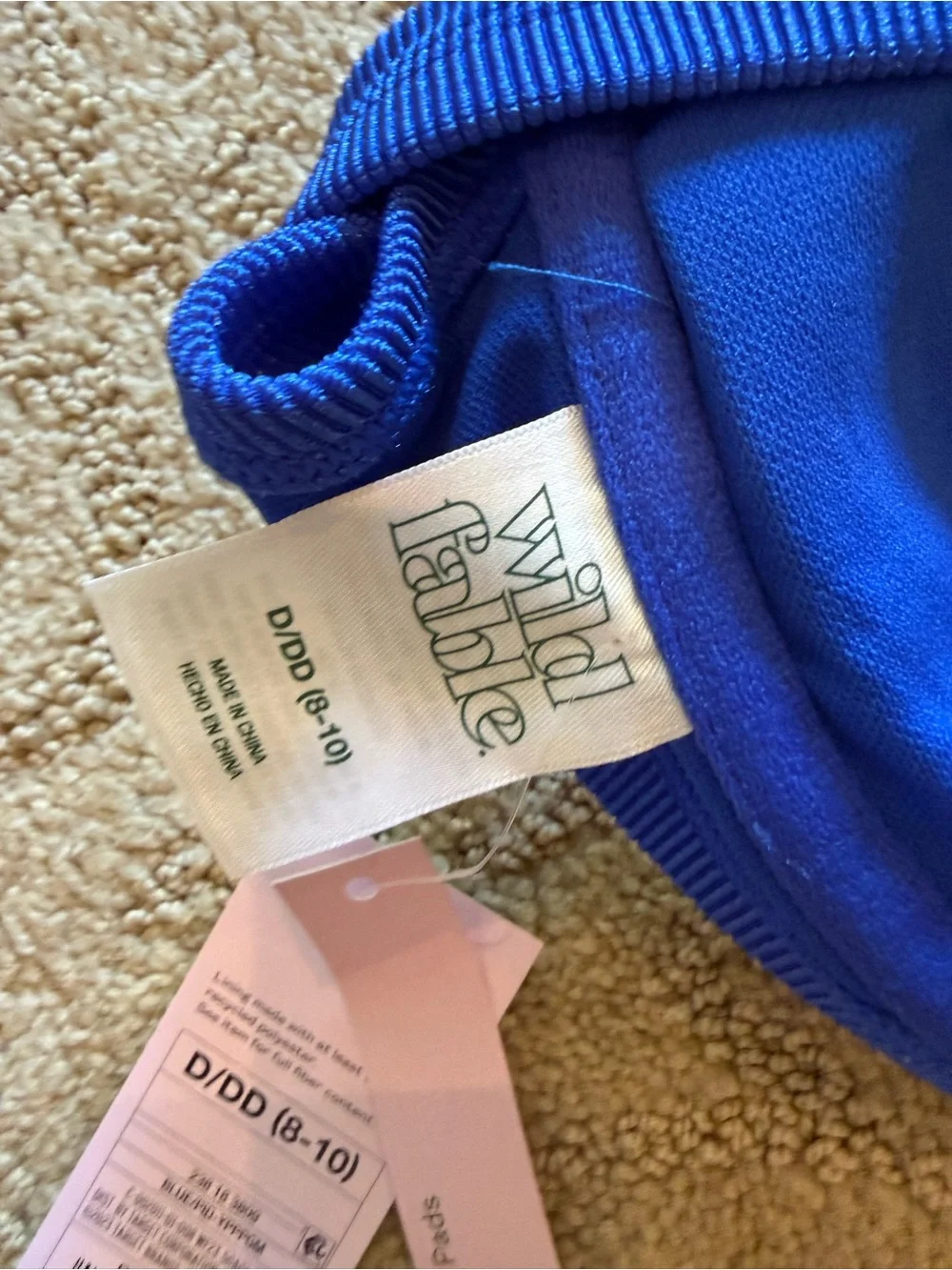Wild fable Electric Blue Underwire Bikini Top